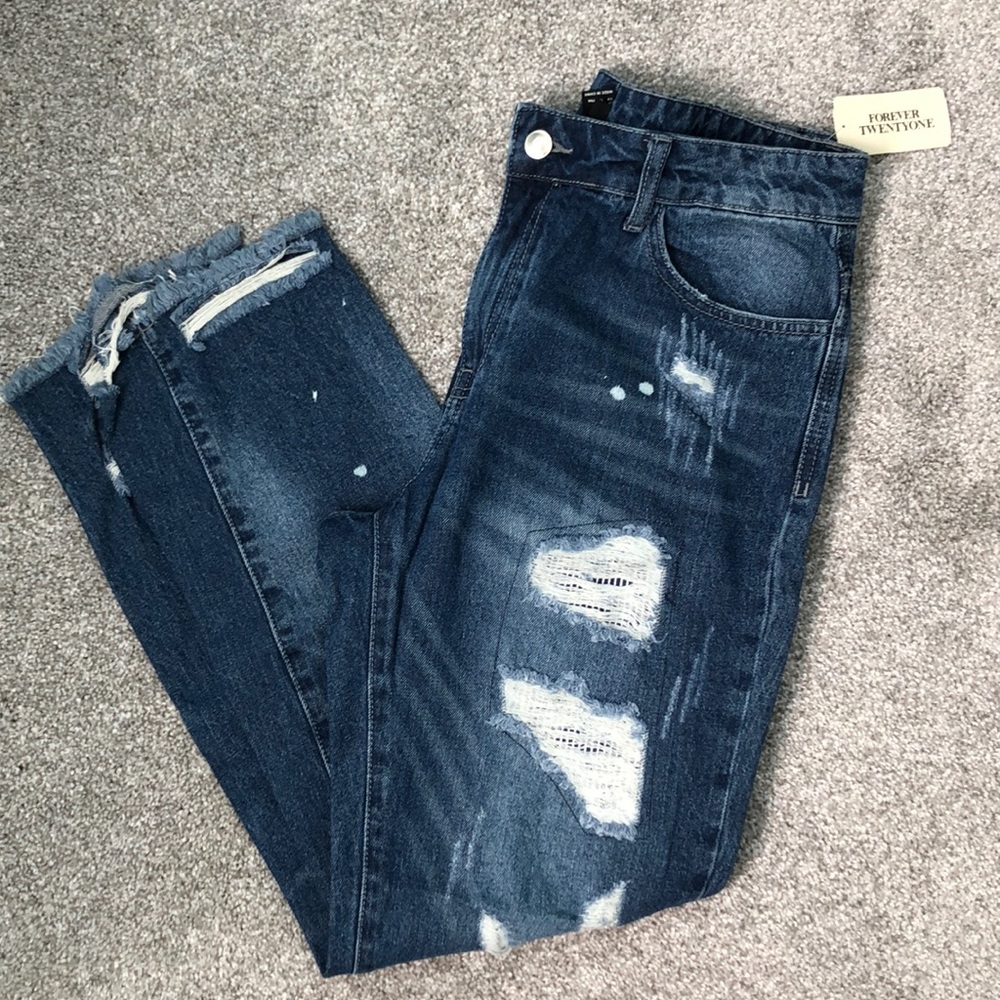 NWT Boyfriend Denim Jeans - Picture 1 of 5
